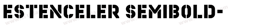 Estenceler SemiBold字体转换